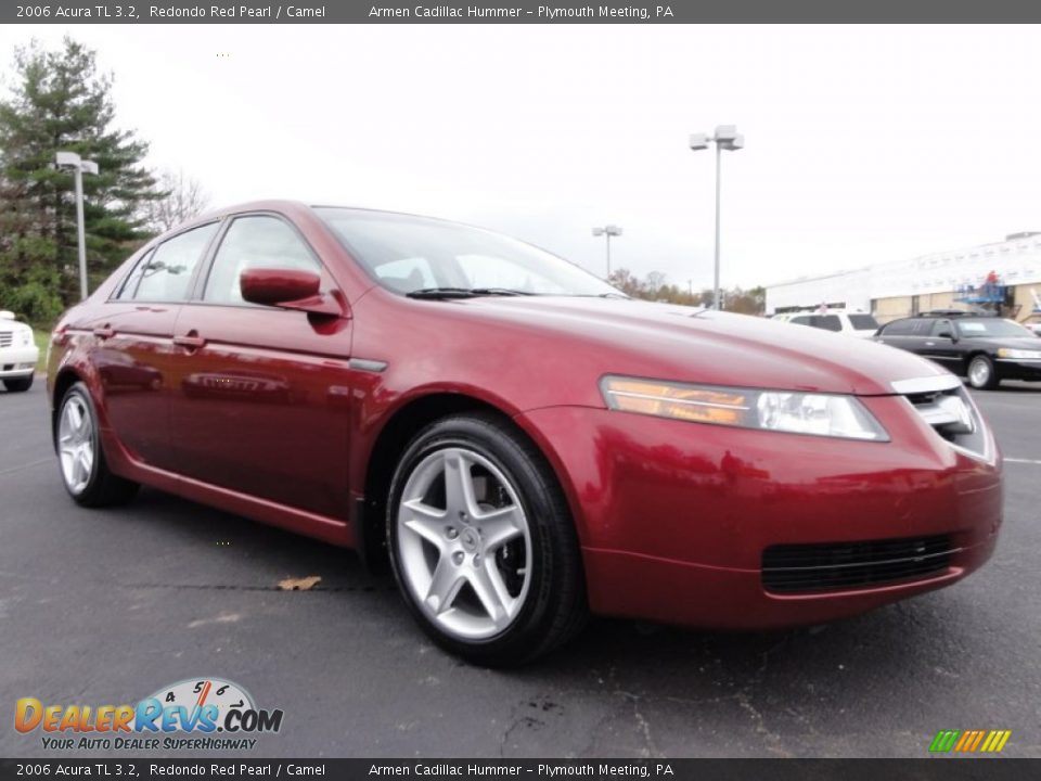 2006 Acura TL 3.2 Redondo Red Pearl / Camel Photo #5