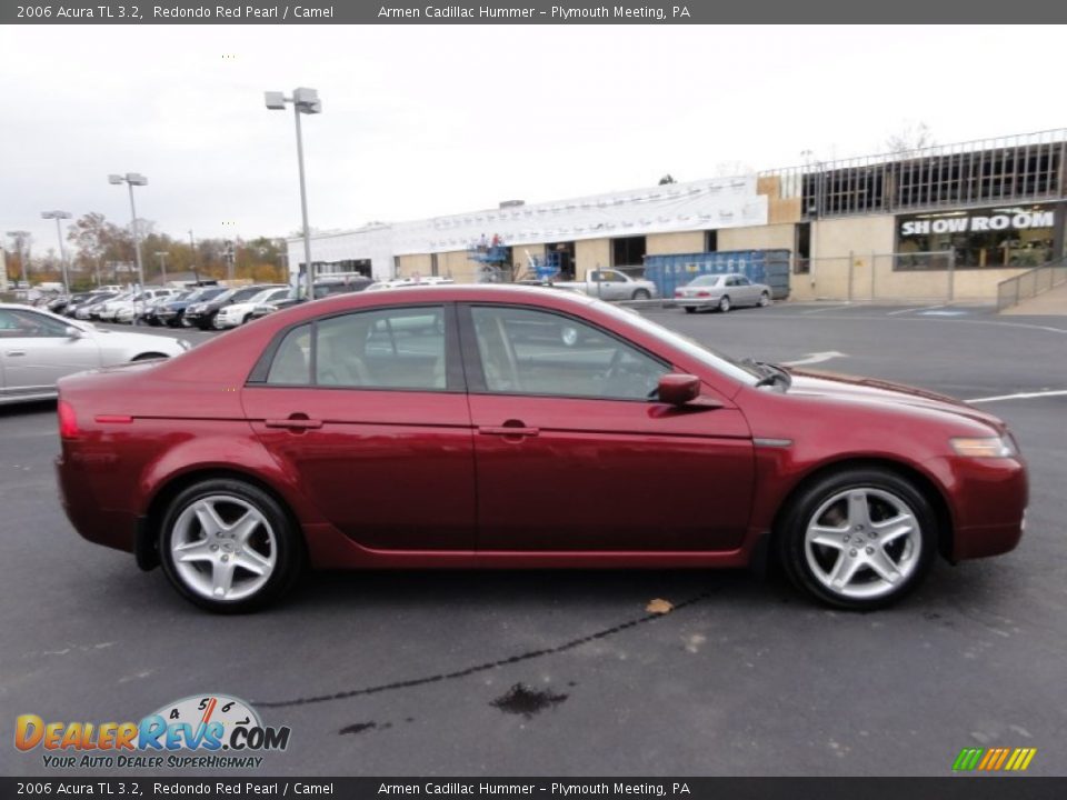 2006 Acura TL 3.2 Redondo Red Pearl / Camel Photo #7