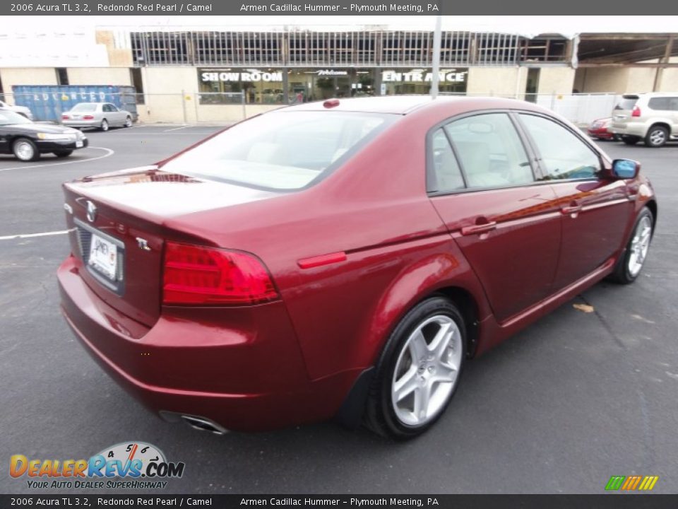2006 Acura TL 3.2 Redondo Red Pearl / Camel Photo #8