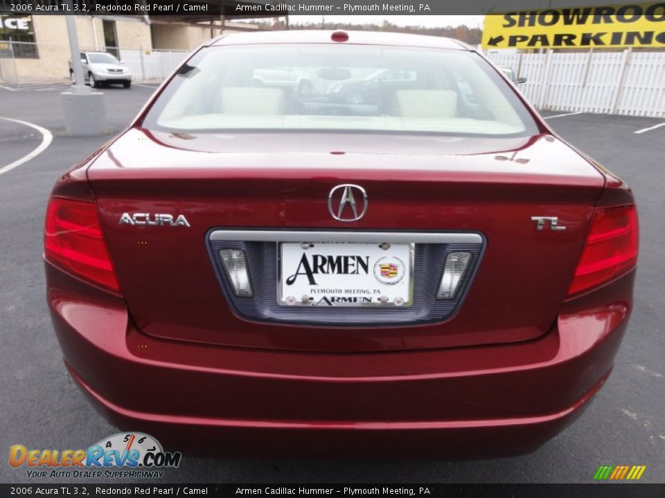 2006 Acura TL 3.2 Redondo Red Pearl / Camel Photo #9