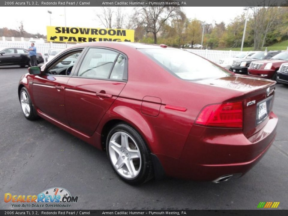 2006 Acura TL 3.2 Redondo Red Pearl / Camel Photo #10