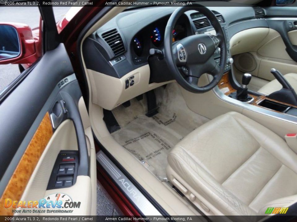 2006 Acura TL 3.2 Redondo Red Pearl / Camel Photo #13
