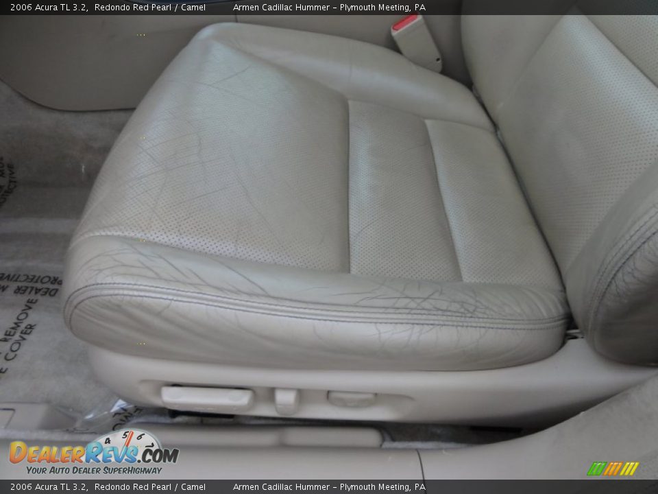 2006 Acura TL 3.2 Redondo Red Pearl / Camel Photo #16