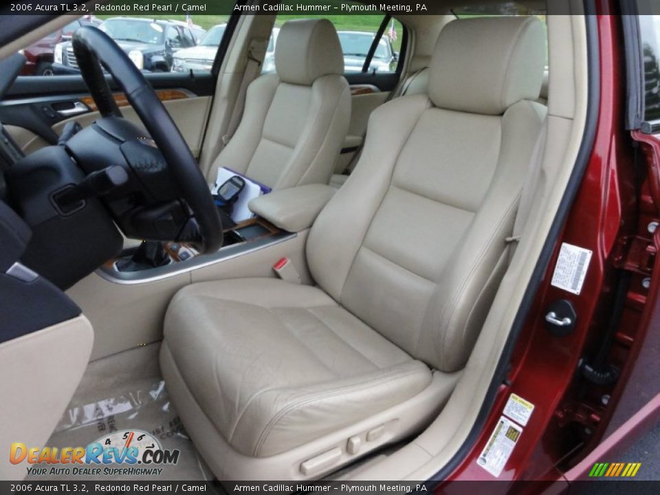 2006 Acura TL 3.2 Redondo Red Pearl / Camel Photo #17