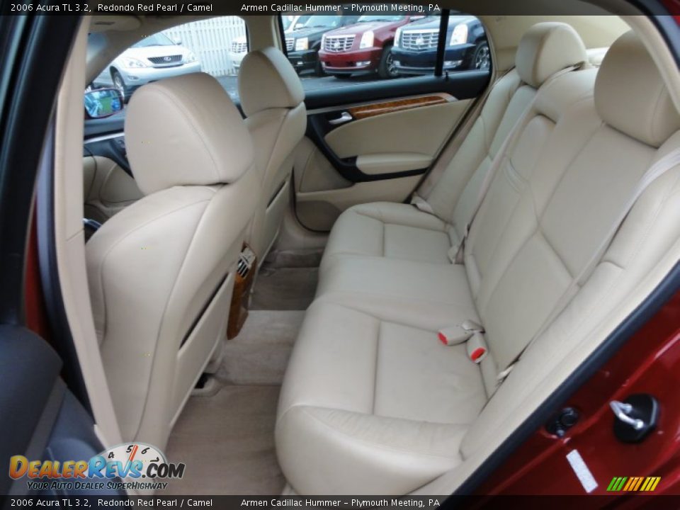 2006 Acura TL 3.2 Redondo Red Pearl / Camel Photo #25