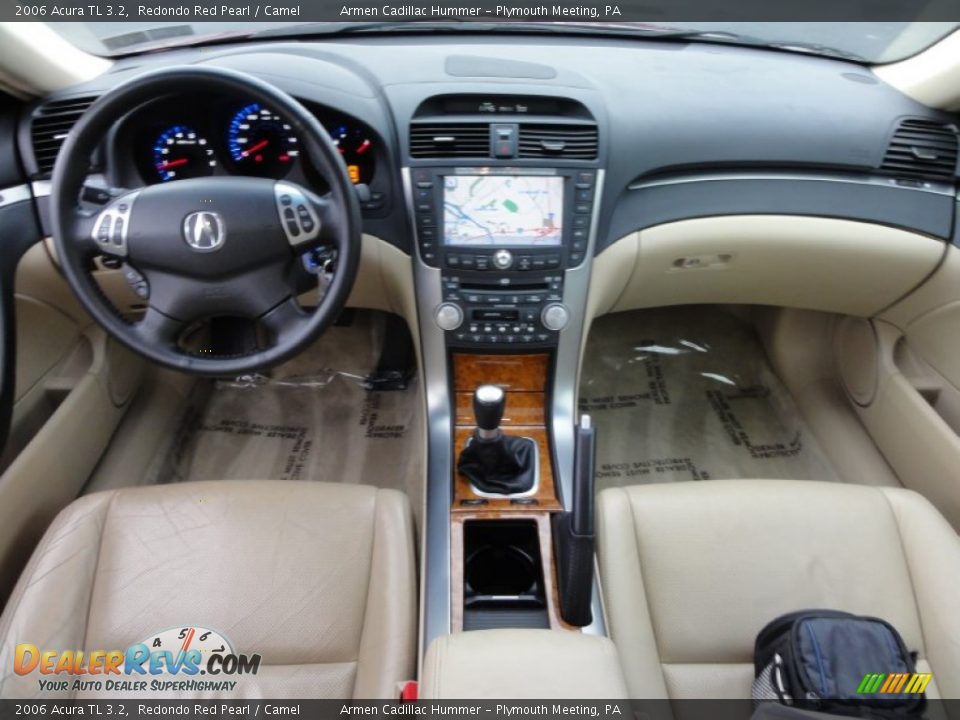 2006 Acura TL 3.2 Redondo Red Pearl / Camel Photo #27