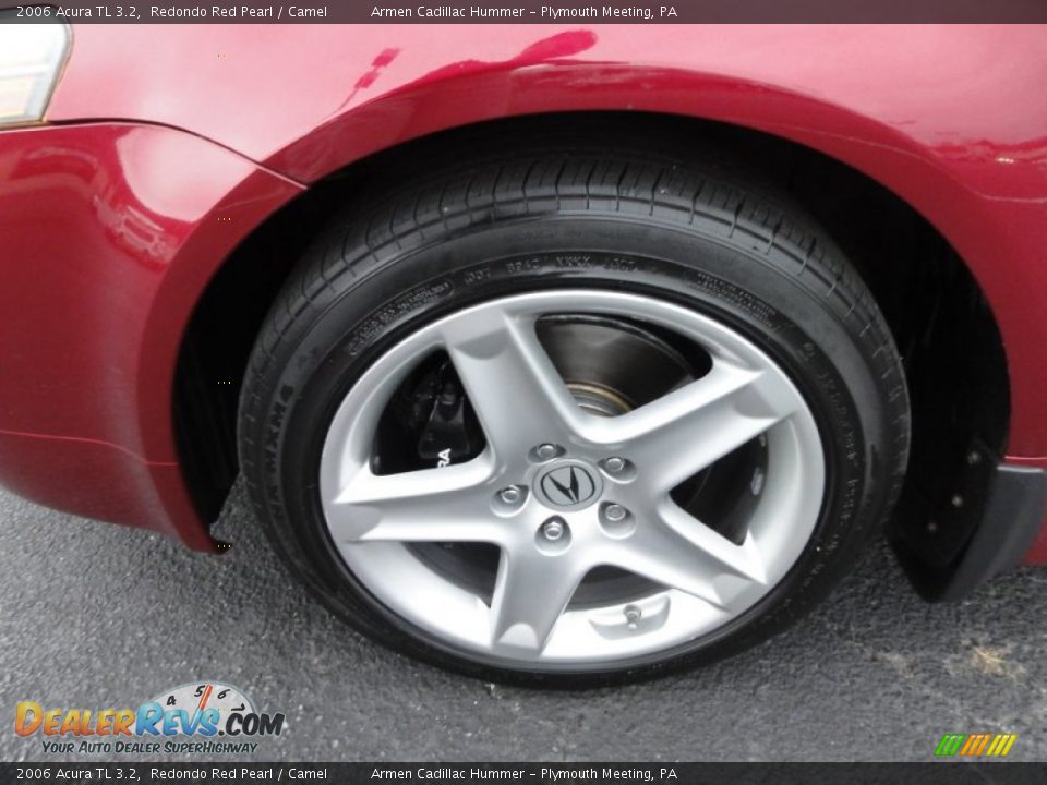2006 Acura TL 3.2 Redondo Red Pearl / Camel Photo #31