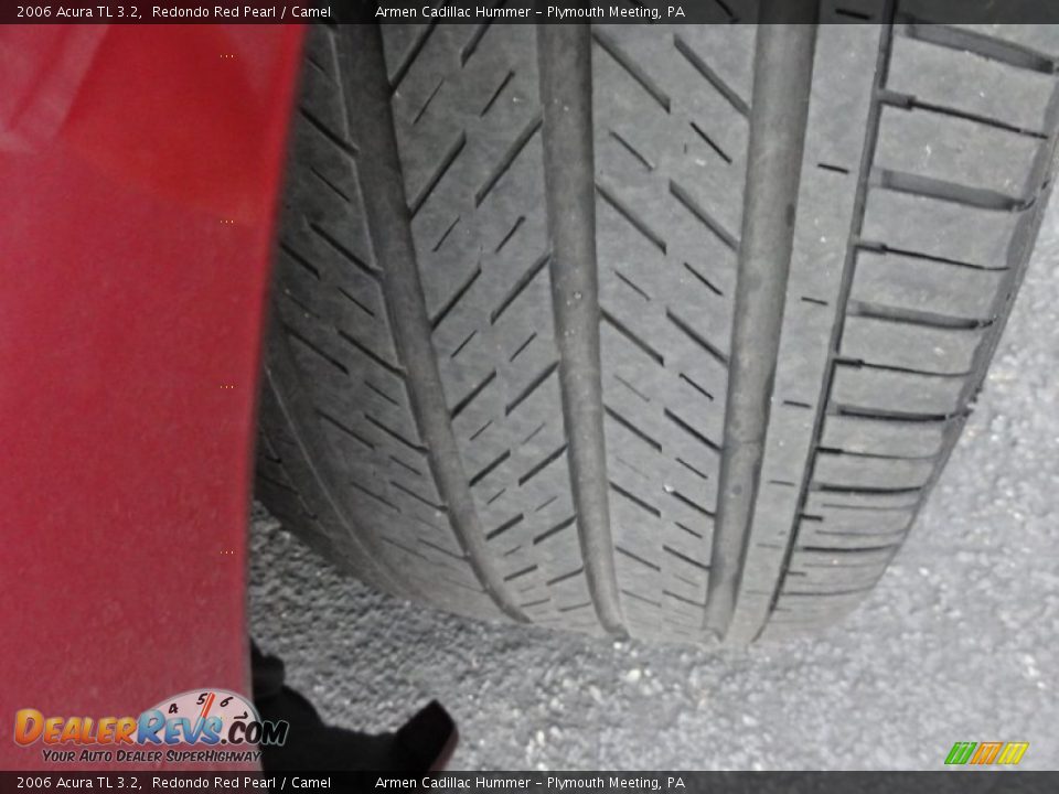 2006 Acura TL 3.2 Redondo Red Pearl / Camel Photo #32