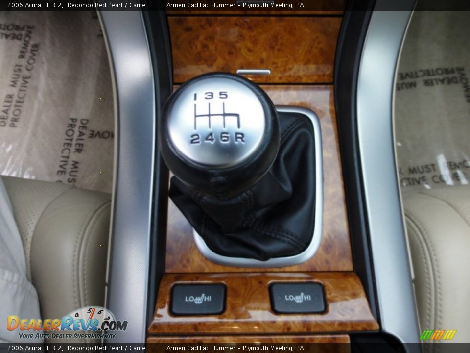 2006 Acura TL 3.2 Redondo Red Pearl / Camel Photo #35