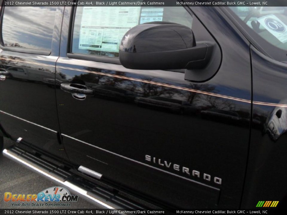 2012 Chevrolet Silverado 1500 LTZ Crew Cab 4x4 Black / Light Cashmere/Dark Cashmere Photo #22