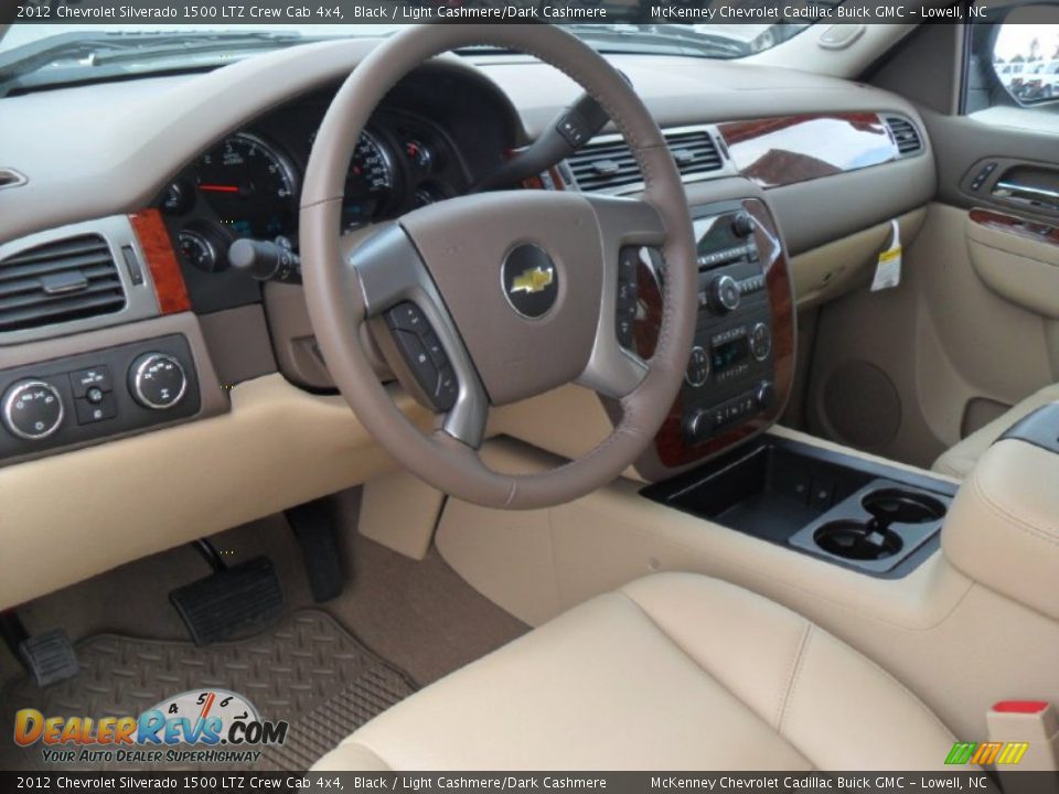 Light Cashmere/Dark Cashmere Interior - 2012 Chevrolet Silverado 1500 LTZ Crew Cab 4x4 Photo #25