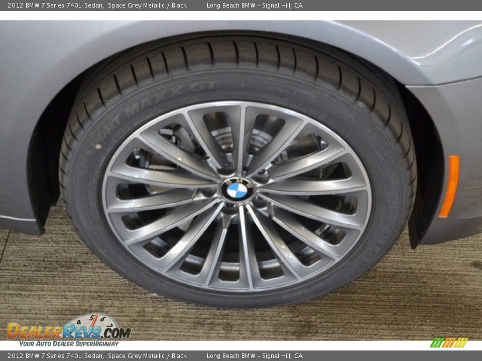 2012 BMW 7 Series 740Li Sedan Space Grey Metallic / Black Photo #2