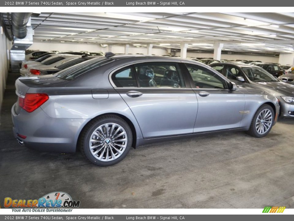 2012 BMW 7 Series 740Li Sedan Space Grey Metallic / Black Photo #3