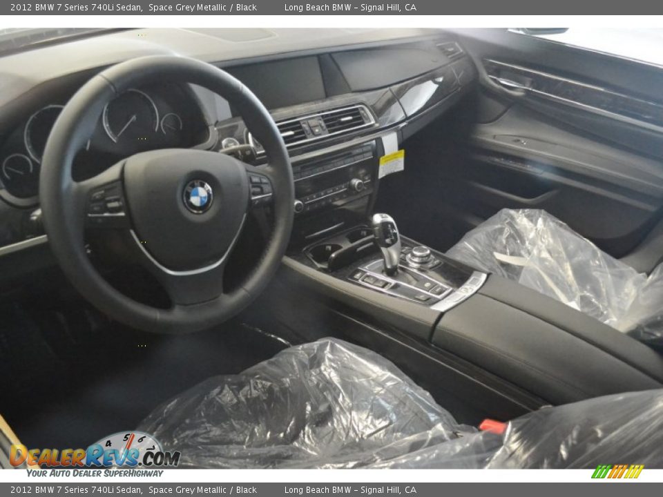 2012 BMW 7 Series 740Li Sedan Space Grey Metallic / Black Photo #5
