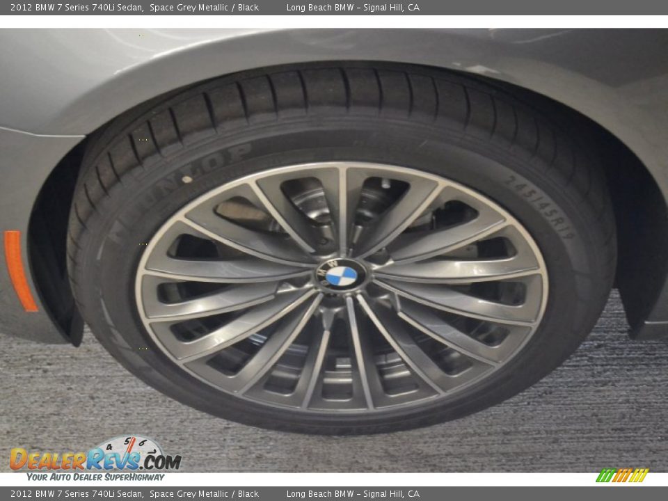2012 BMW 7 Series 740Li Sedan Space Grey Metallic / Black Photo #7
