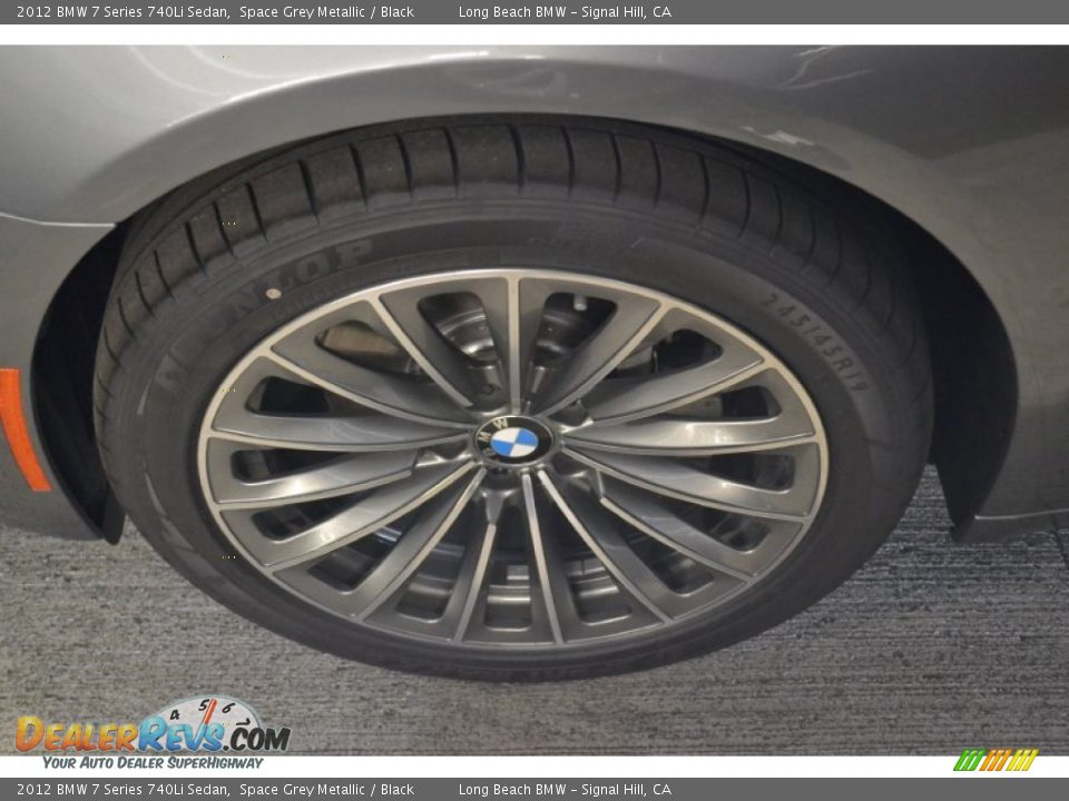 2012 BMW 7 Series 740Li Sedan Space Grey Metallic / Black Photo #8