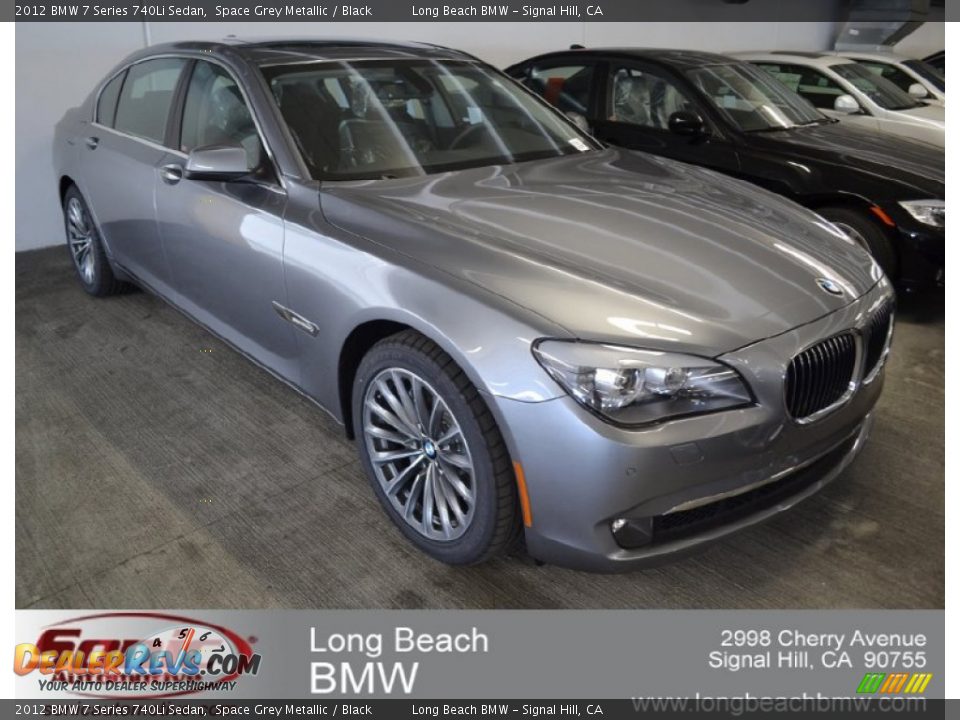 2012 BMW 7 Series 740Li Sedan Space Grey Metallic / Black Photo #9