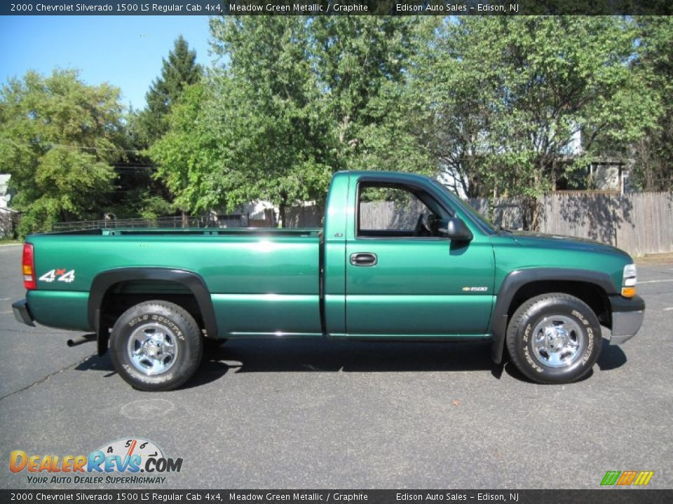 Meadow Green Metallic 2000 Chevrolet Silverado 1500 LS Regular Cab 4x4 Photo #9