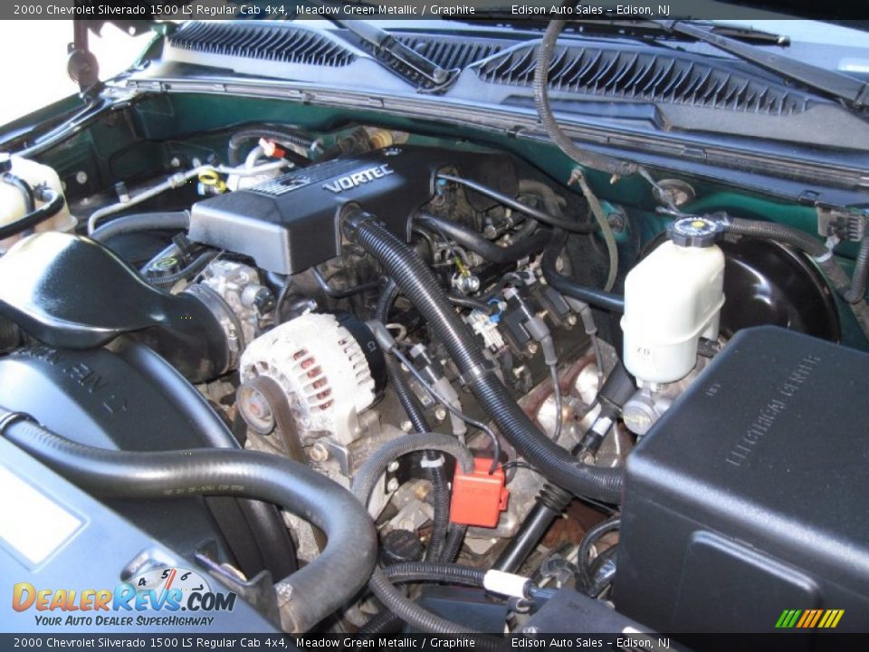 2000 Chevrolet Silverado 1500 LS Regular Cab 4x4 4.8 Liter OHV 16-Valve Vortec V8 Engine Photo #24