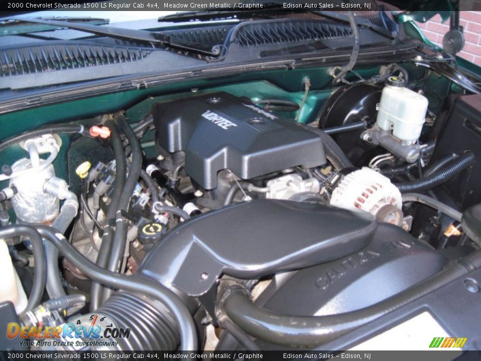 2000 Chevrolet Silverado 1500 LS Regular Cab 4x4 4.8 Liter OHV 16-Valve Vortec V8 Engine Photo #25