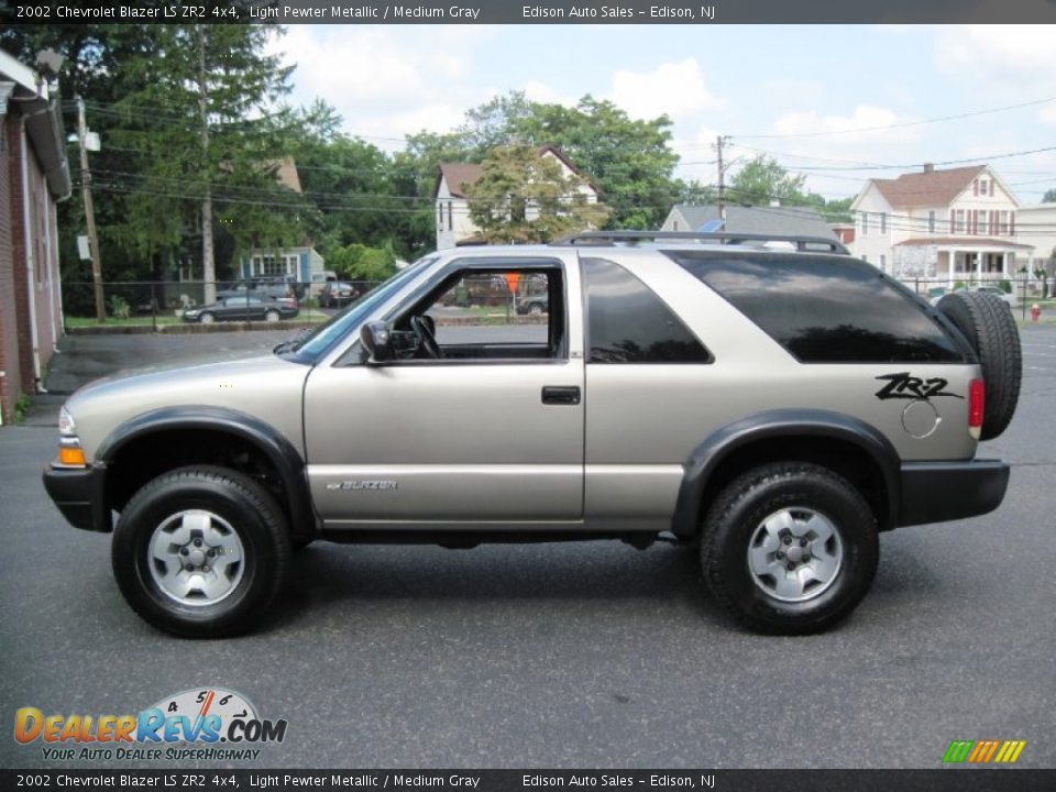 Light Pewter Metallic 2002 Chevrolet Blazer LS ZR2 4x4 Photo #3