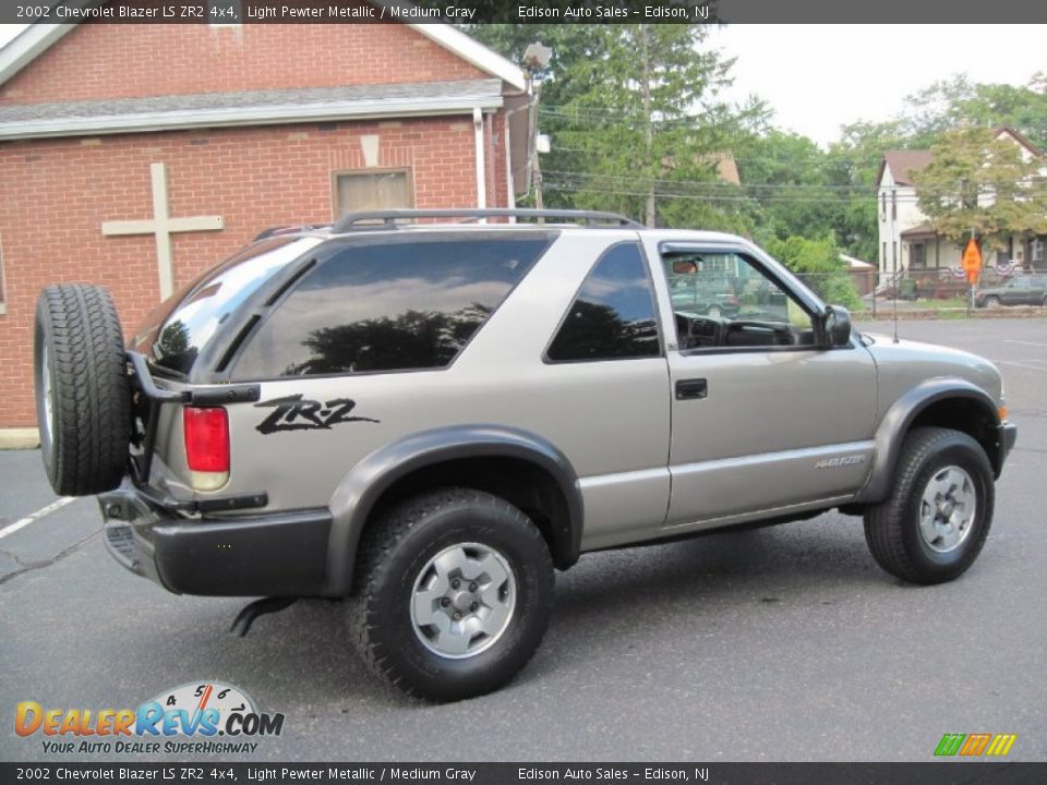 Light Pewter Metallic 2002 Chevrolet Blazer LS ZR2 4x4 Photo #8