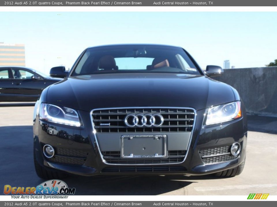 2012 Audi A5 2.0T quattro Coupe Phantom Black Pearl Effect / Cinnamon Brown Photo #2