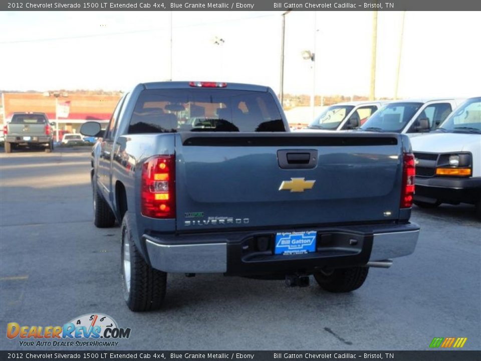 2012 Chevrolet Silverado 1500 LT Extended Cab 4x4 Blue Granite Metallic / Ebony Photo #3