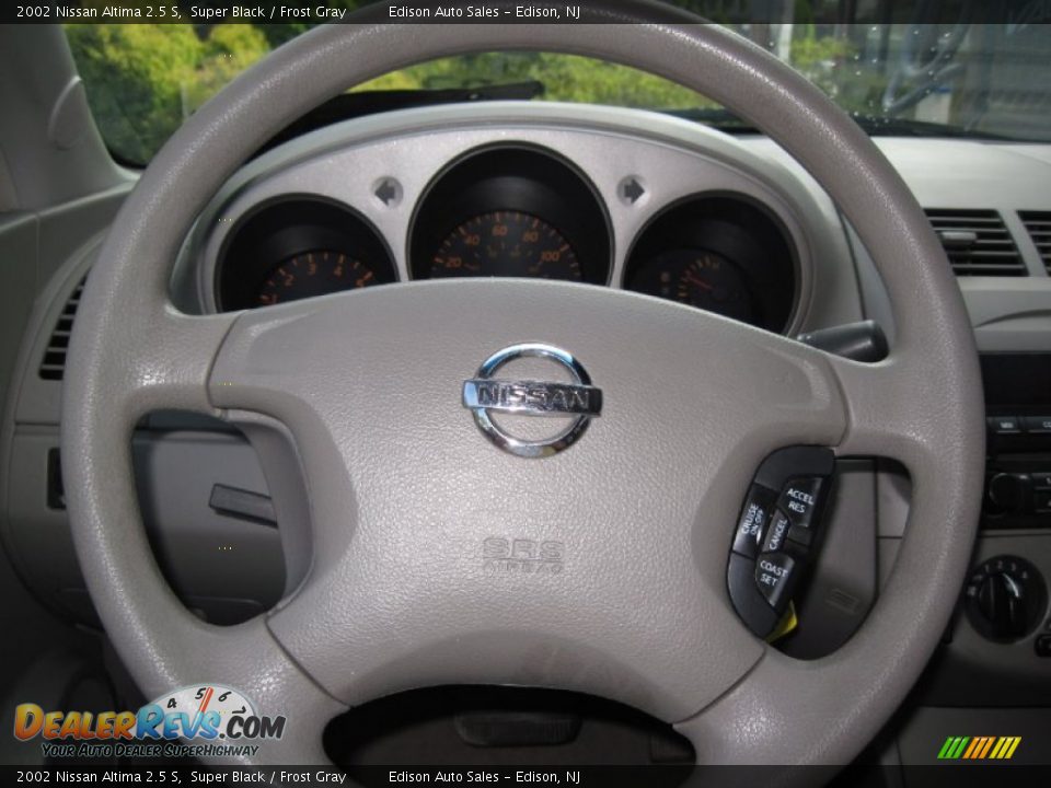 2002 Nissan Altima 2.5 S Super Black / Frost Gray Photo #21