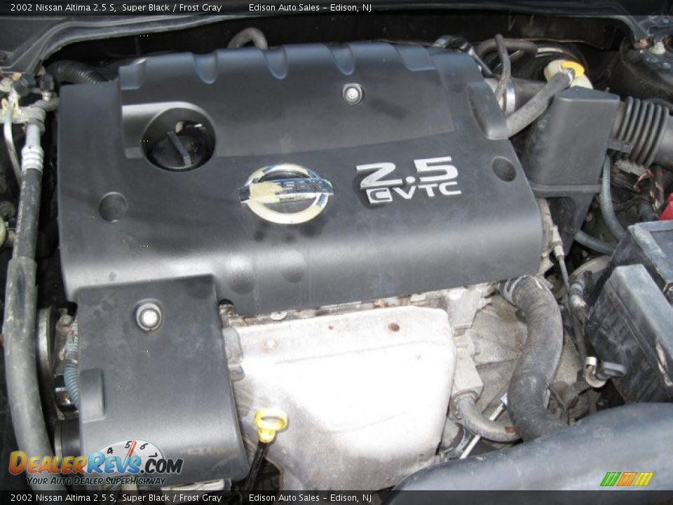 2002 Nissan Altima 2.5 S Super Black / Frost Gray Photo #25