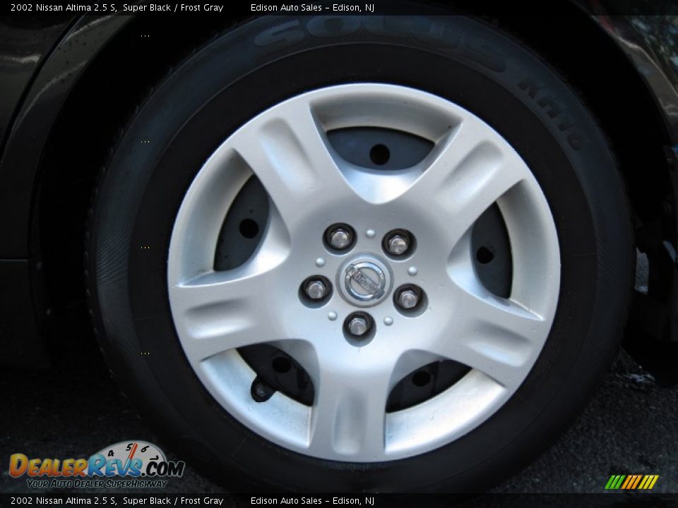 2002 Nissan Altima 2.5 S Super Black / Frost Gray Photo #27