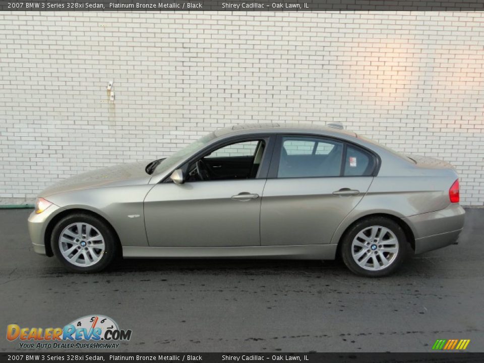 2007 BMW 3 Series 328xi Sedan Platinum Bronze Metallic / Black Photo #4