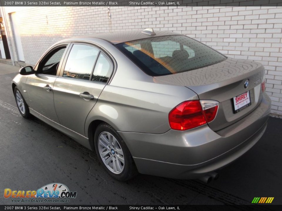 2007 BMW 3 Series 328xi Sedan Platinum Bronze Metallic / Black Photo #5