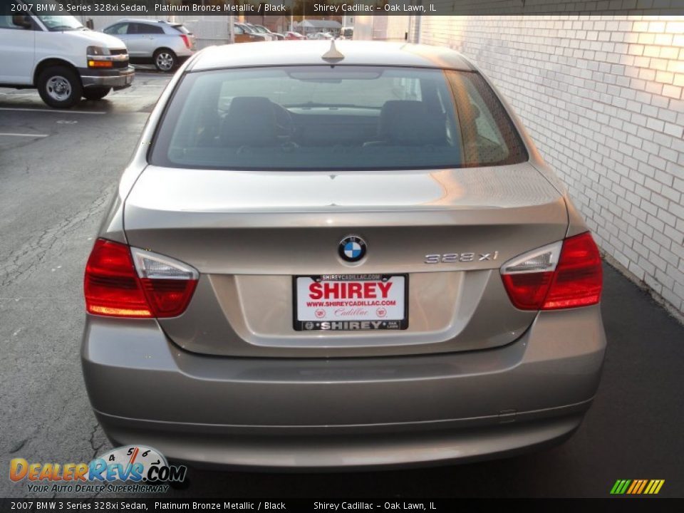 2007 BMW 3 Series 328xi Sedan Platinum Bronze Metallic / Black Photo #6