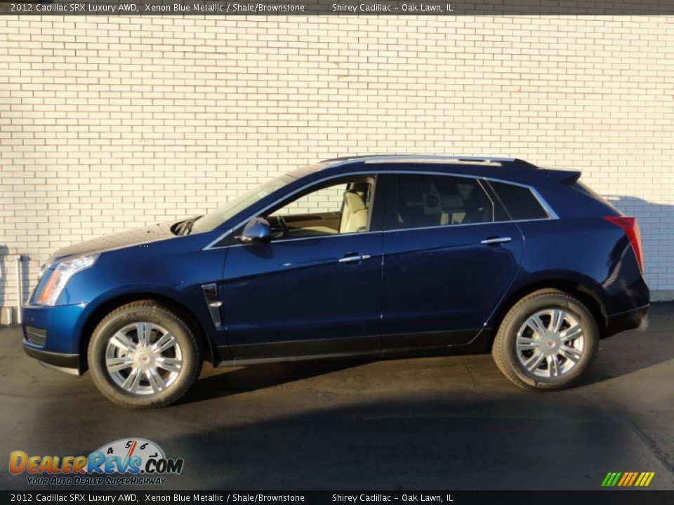 Xenon Blue Metallic 2012 Cadillac SRX Luxury AWD Photo #3