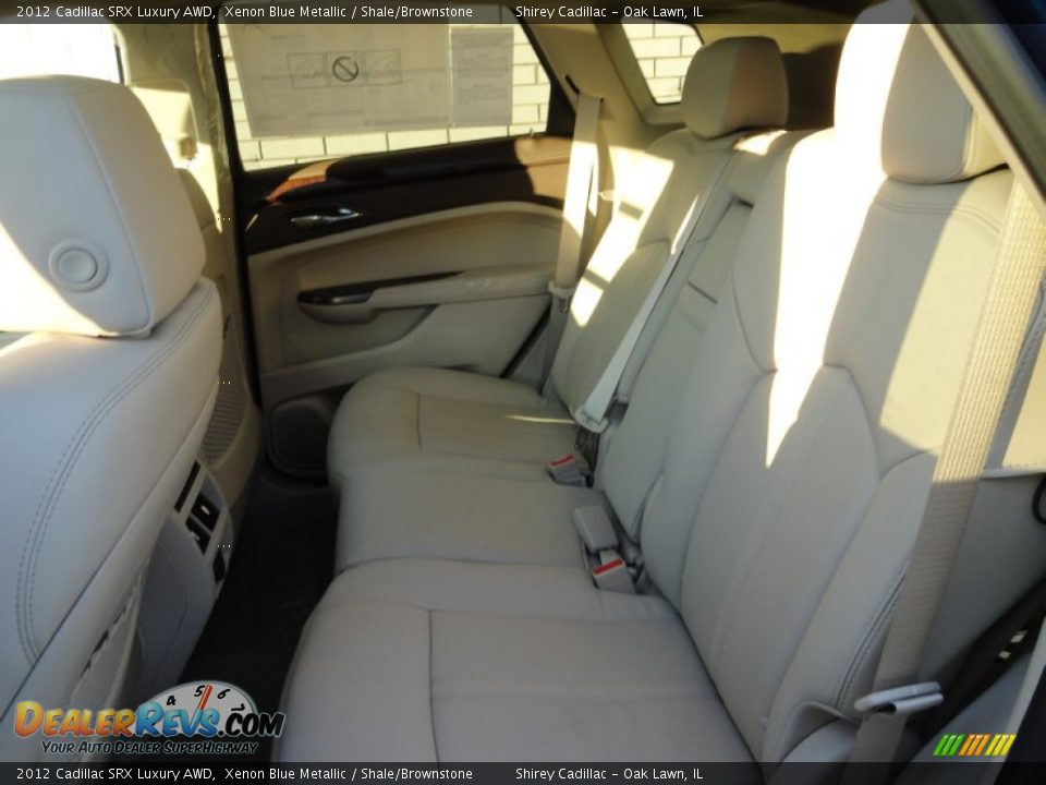 2012 Cadillac SRX Luxury AWD Xenon Blue Metallic / Shale/Brownstone Photo #8