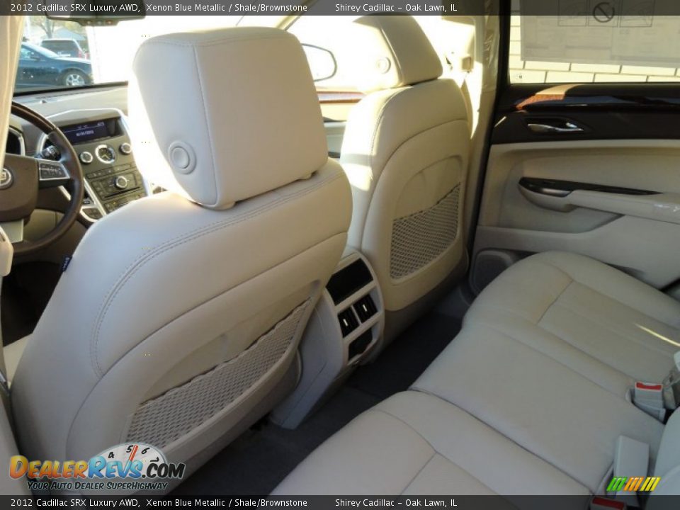 2012 Cadillac SRX Luxury AWD Xenon Blue Metallic / Shale/Brownstone Photo #9
