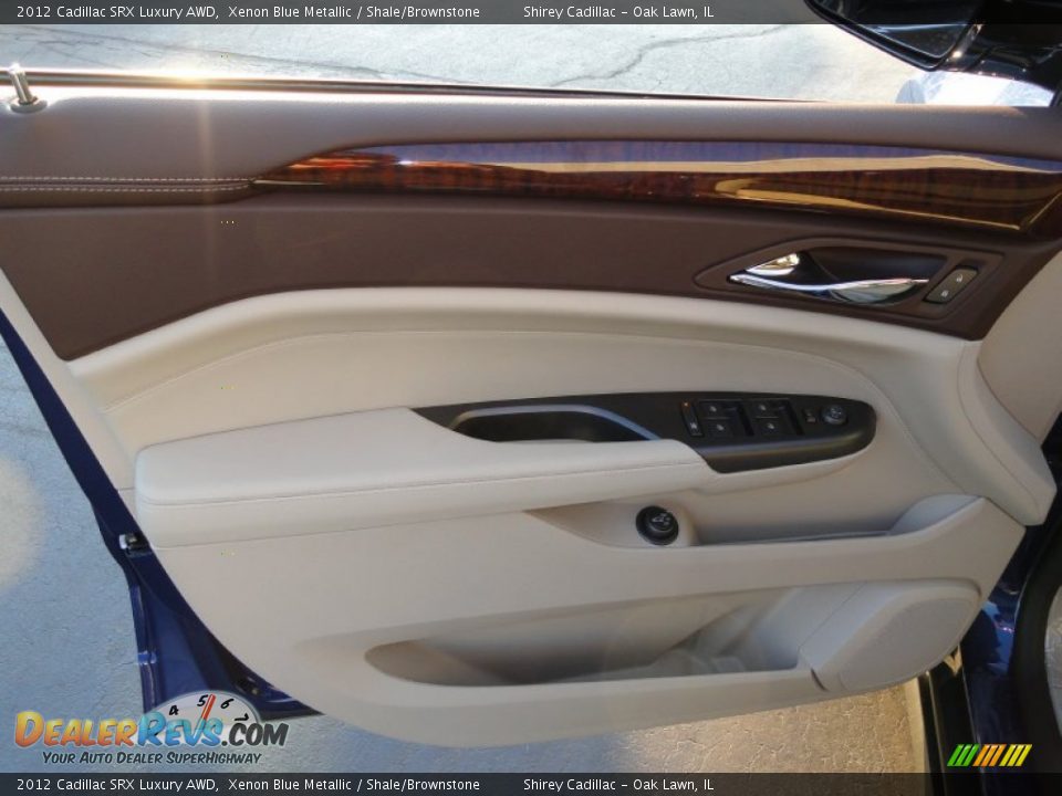 2012 Cadillac SRX Luxury AWD Xenon Blue Metallic / Shale/Brownstone Photo #14