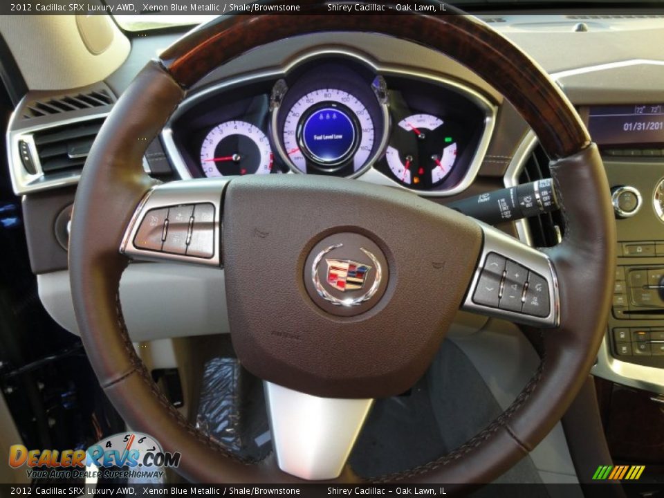 2012 Cadillac SRX Luxury AWD Steering Wheel Photo #17