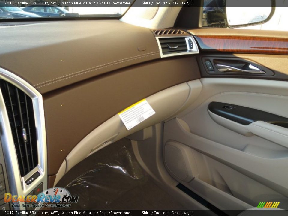 2012 Cadillac SRX Luxury AWD Xenon Blue Metallic / Shale/Brownstone Photo #20