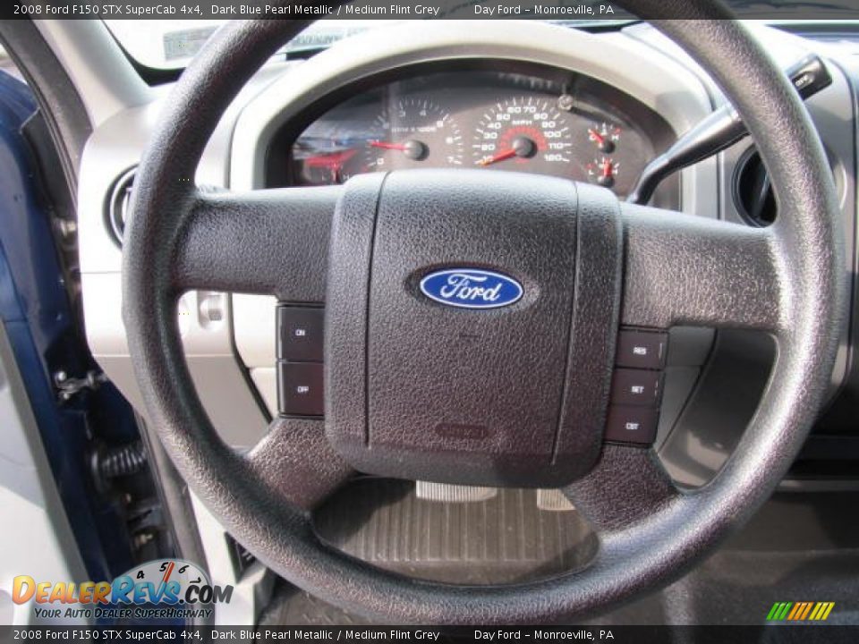 2008 Ford F150 STX SuperCab 4x4 Dark Blue Pearl Metallic / Medium Flint Grey Photo #11