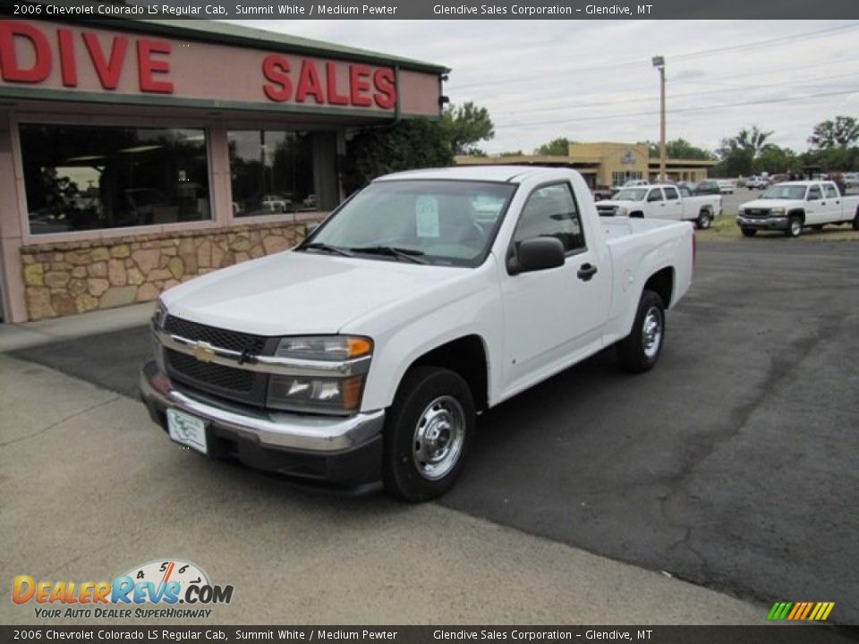 2006 Chevrolet Colorado LS Regular Cab Summit White / Medium Pewter Photo #1