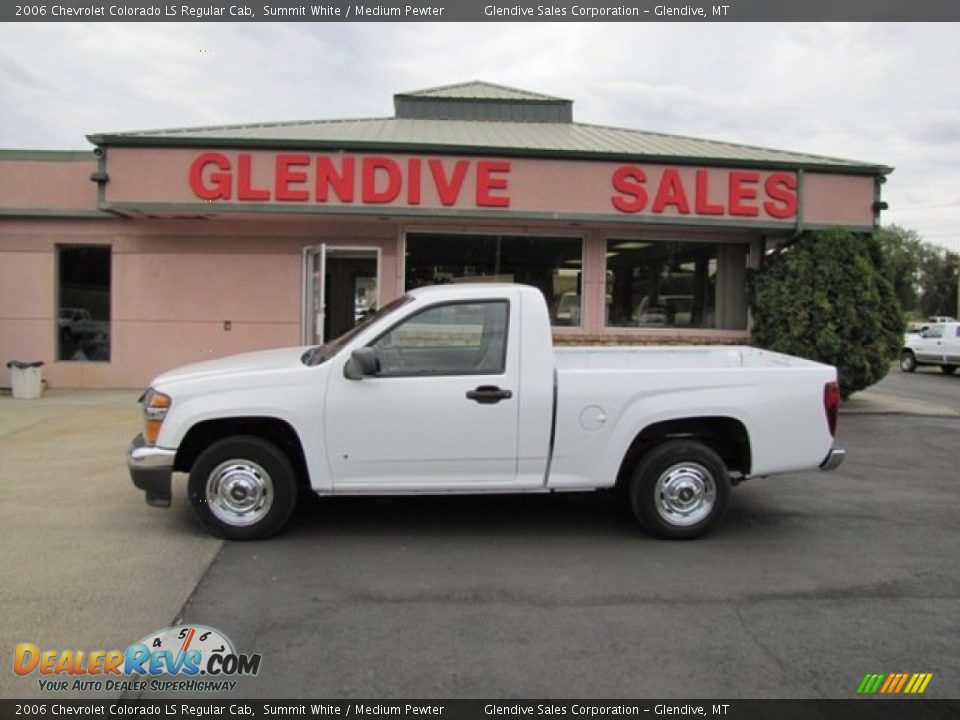 2006 Chevrolet Colorado LS Regular Cab Summit White / Medium Pewter Photo #2