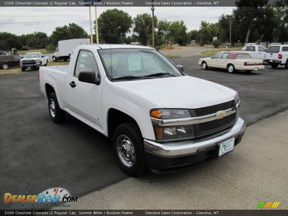 2006 Chevrolet Colorado LS Regular Cab Summit White / Medium Pewter Photo #3