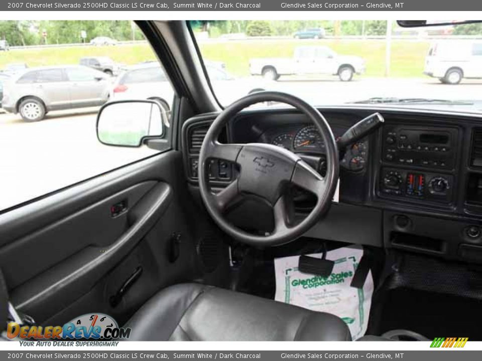 2007 Chevrolet Silverado 2500HD Classic LS Crew Cab Summit White / Dark Charcoal Photo #12