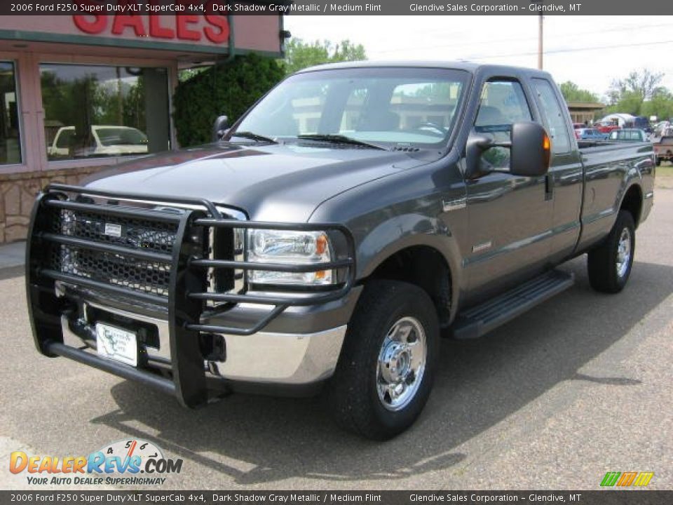 2006 Ford F250 Super Duty XLT SuperCab 4x4 Dark Shadow Gray Metallic / Medium Flint Photo #1