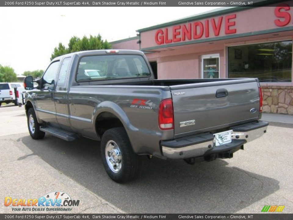 2006 Ford F250 Super Duty XLT SuperCab 4x4 Dark Shadow Gray Metallic / Medium Flint Photo #4
