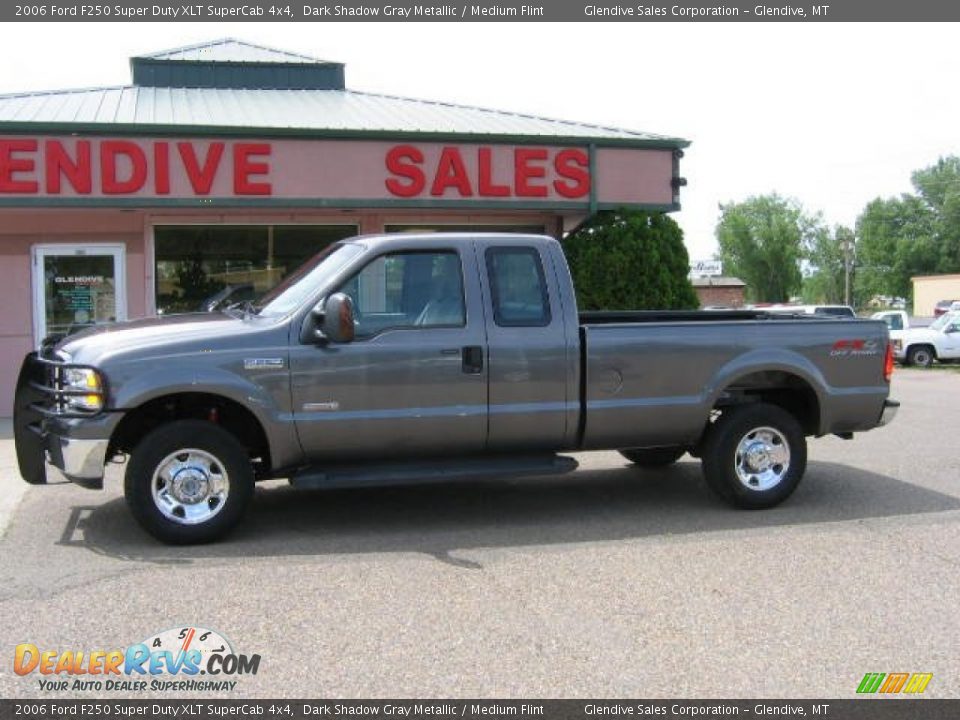 2006 Ford F250 Super Duty XLT SuperCab 4x4 Dark Shadow Gray Metallic / Medium Flint Photo #5