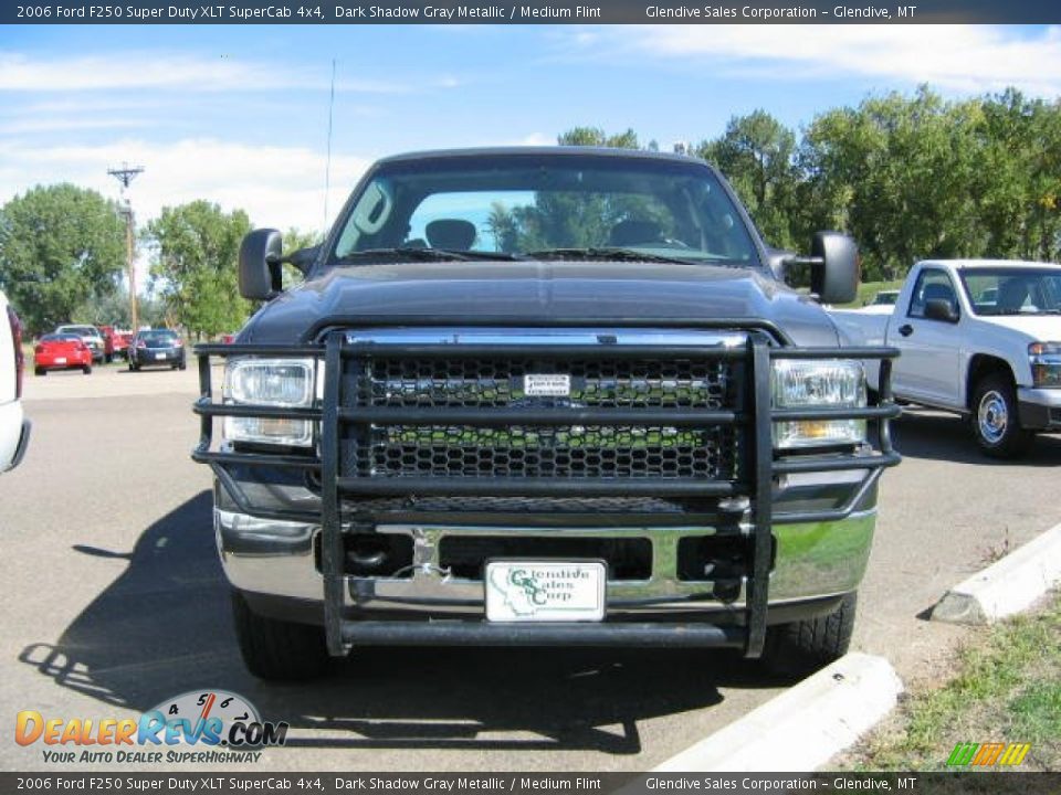 2006 Ford F250 Super Duty XLT SuperCab 4x4 Dark Shadow Gray Metallic / Medium Flint Photo #6