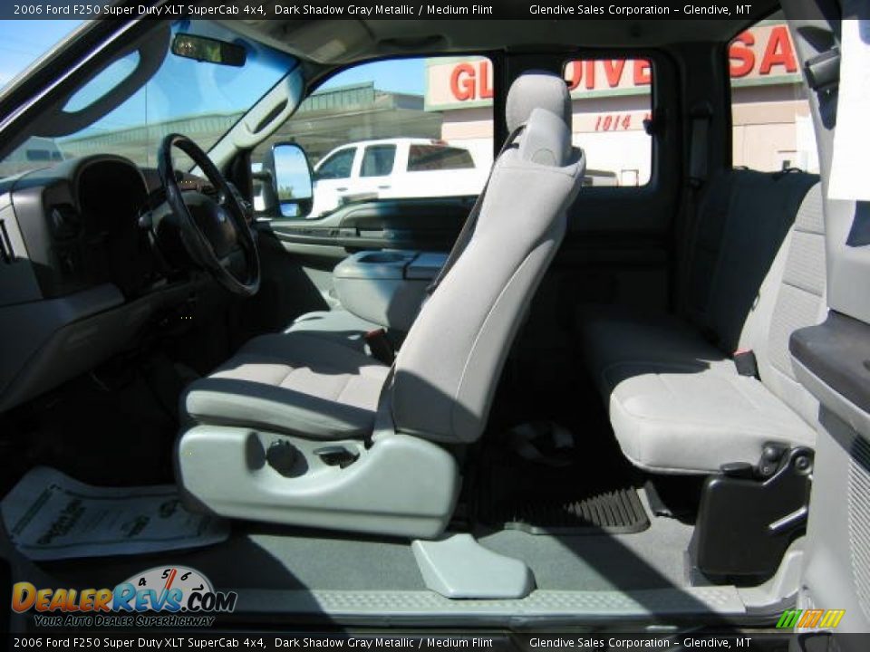 2006 Ford F250 Super Duty XLT SuperCab 4x4 Dark Shadow Gray Metallic / Medium Flint Photo #10